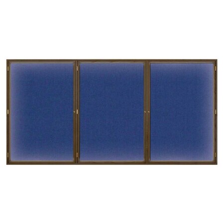 United Visual Products Open Faced Easy Tack Board, 72"x48", White Fabric/Gold UV9010AEZ-WHITE-GOLD